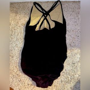 Sparkled Black Leotard